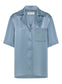 Satin Oversized Camper Collar Short Sleeve Shirt ‚Äö√Ñ√∂‚àö√ë‚àö‚àÇ‚Äö√†√∂‚àö√´‚Äö√†√∂¬¨¬Æ an relaxed oversized satin shirt, designed with a boxy shoulder, camper collar, breast pocket, and back yoke. Wear with the wide leg matching Mateo Pant. An elevated everyday look worn with sandals or go from day-to-night and pair with heels for a dinner matching set, dinner shirt, party set or event set.