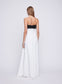 QUILLA DRESS (JACQUARD W/ BLACK FEATHER)